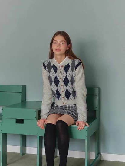 백 핀턱 세미 크롭 셔츠