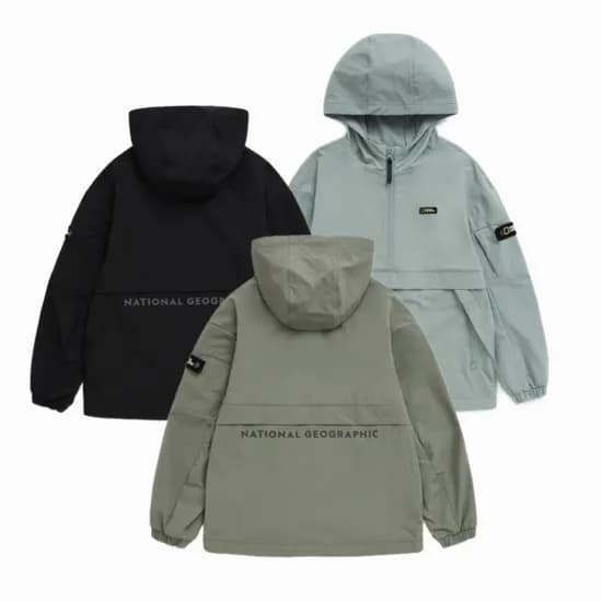 내셔널지오그래픽 키즈 아노락 후드 티셔츠