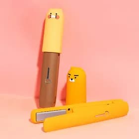 카카오프렌즈 휴대용 무선 미니 고데기 유클