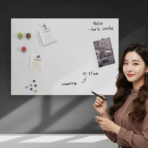 린지 자석 화이트보드 시트지