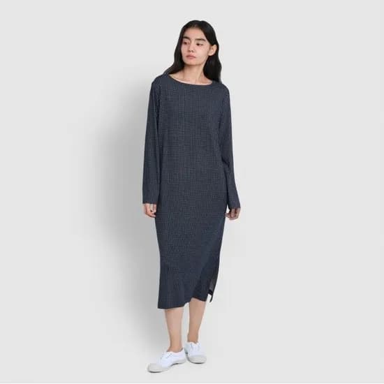 자주 부들 피치스킨 파자마원피스