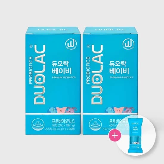 듀오락 베이비 유산균 30포×2개 + 10일분