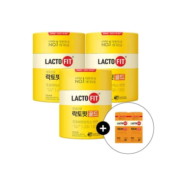 락토핏골드 120포 3통 + 코어60포 증정