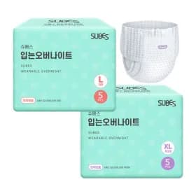 슈베스 입는 오버나이트 팬티형 5개입