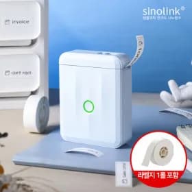 님봇 D110 PRO 시노링크 라벨기 블루 기본 라벨지 1롤