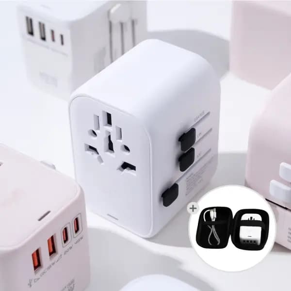 바이피 해외여행용 멀티 어댑터 파우치 케이블 증정