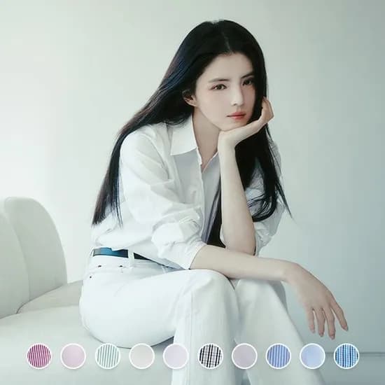 지오다노 포플린 셔츠