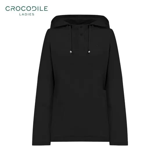 크로커다일레이디 반오픈 긴팔 후드티셔츠