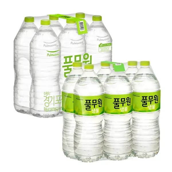 풀무원샘물 2L x 12병 무라벨/유라벨