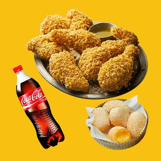 황금올리브치킨 황금알치즈볼 5개 콜라 1.25L