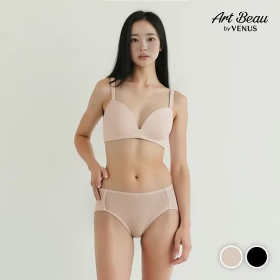 비너스 노와이어 리프팅브라팬티세트