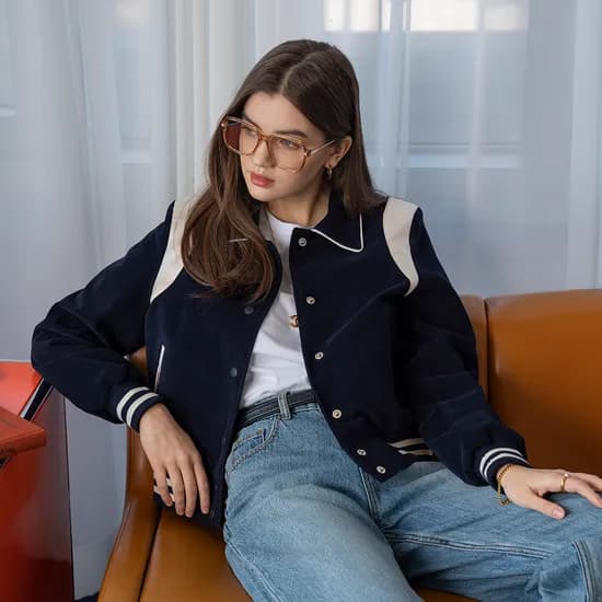 반원 아틀리에 코듀로이 바시티 자켓