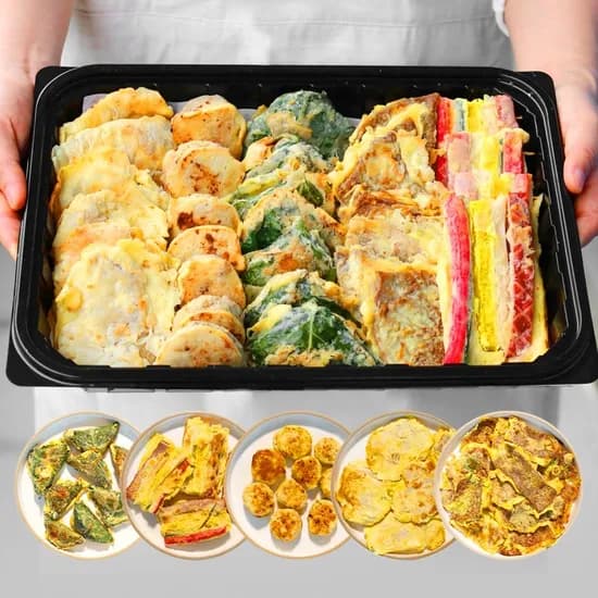 프리미엄 수제전 2kg 소고기육전 모듬감자전