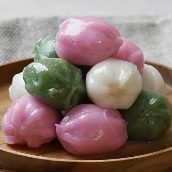 우리쌀 쫀득한 삼색 꿀떡 꿀송편 1kg