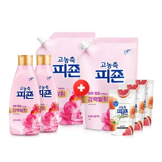 피죤 고농축 섬유유연제 1L 2개 1600ml 2개 보타닉 200ml 3개