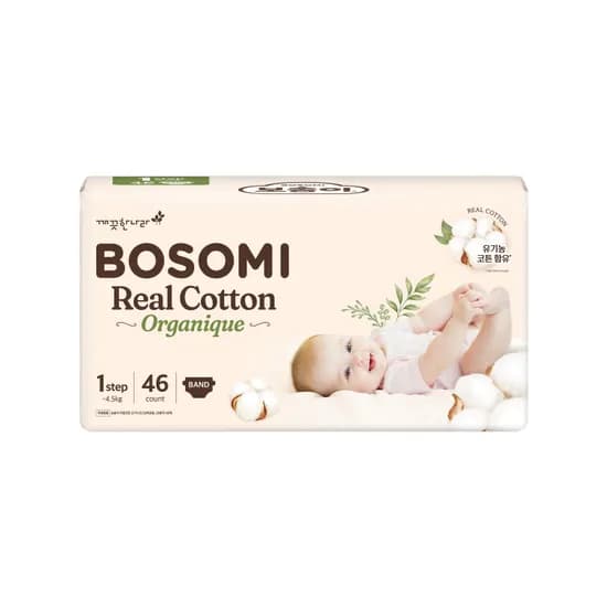 보솜이 NEW 리얼코튼 오가니크 밴드형 1~6단계 4팩