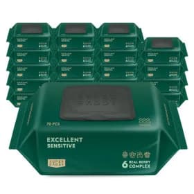 슈퍼대디 82평량 엑설런트 센시티브 물티슈 20팩