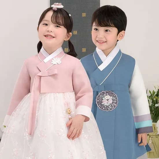 예가한복 수국나래 여아한복