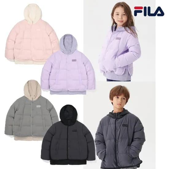 휠라키즈 탈부착 경량다운 77,590원