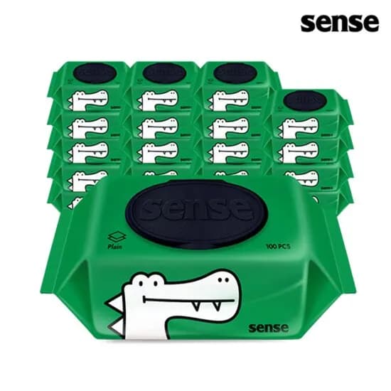 센스 악어 물티슈 100매 20팩