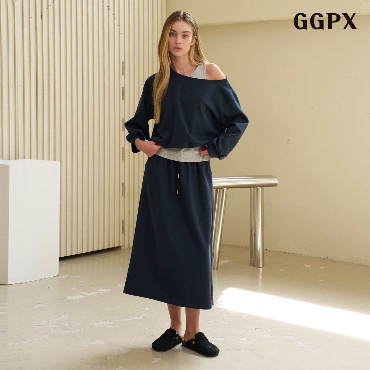 GGPX 오프숄더 스커트 셋업