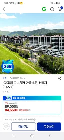 용평리조트 가을소풍 4인 패키지