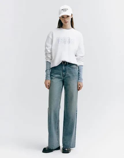 지오다노 와이드핏 청바지