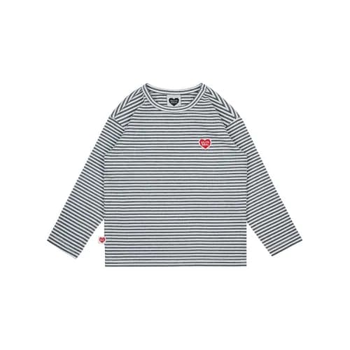 벨리타앤보이즈 하트스트라이프골지 긴팔티셔츠