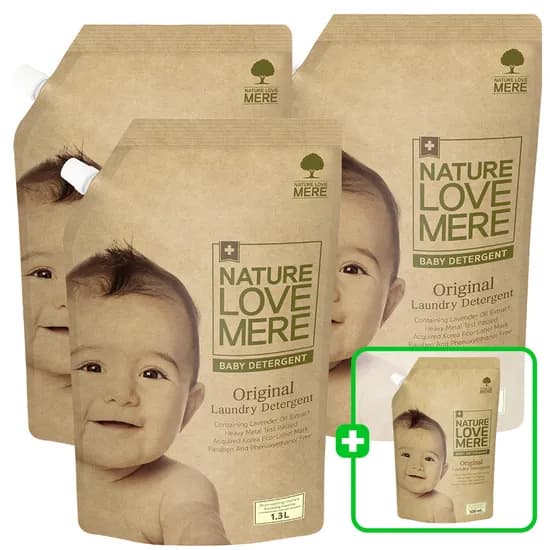 네이쳐러브메레 아기세제 1300ml 3팩 500ml 1팩 총 4팩