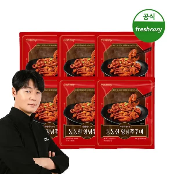 최현석셰프 통통한 양념쭈꾸미 300g x 6팩