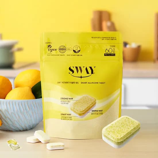 스웨이 식기세척기 타블렛 세제 10g 60개입