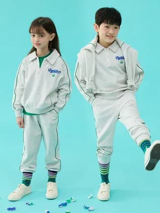베네통키즈 공용 상하 집업 세트
