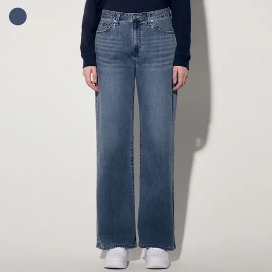 게스 진 여성 저온스 M톤 뉴와이드 데님팬츠 29