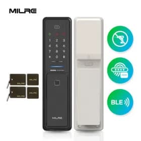 밀레 ME-P73F-W 푸시풀 도어락 블랙/화이트