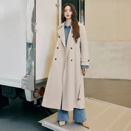 이성경 라인 트렌치코트