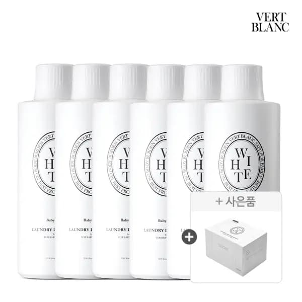 베르블랑 아기세제 리필 6개 이염방지시트 100매