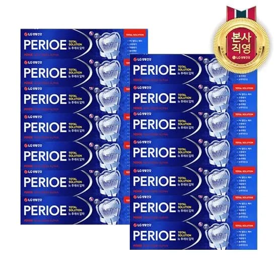 페리오 뉴후레쉬 알파치약 170g 14개