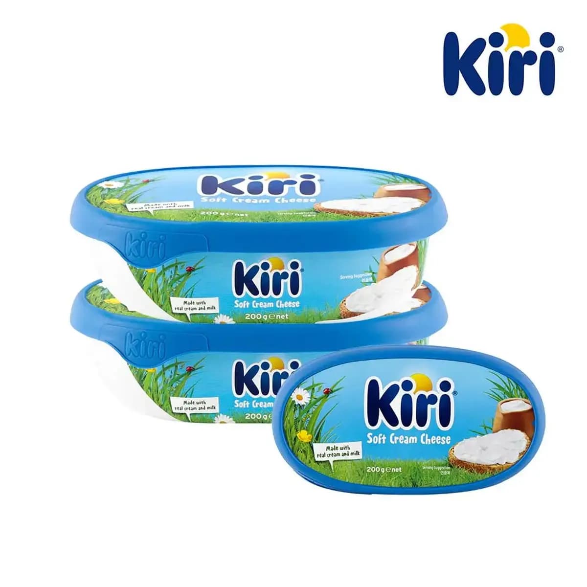 끼리 크림치즈 스프레드 플레인 200g 3개 참크래커