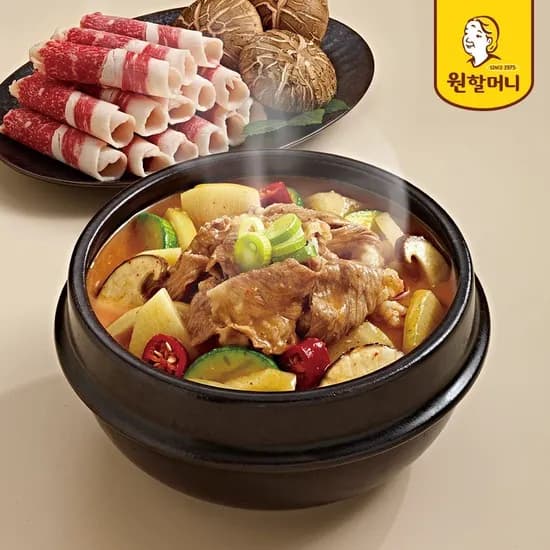 원할머니 고소한 차돌 듬뿍 된장찌개 500g 8팩