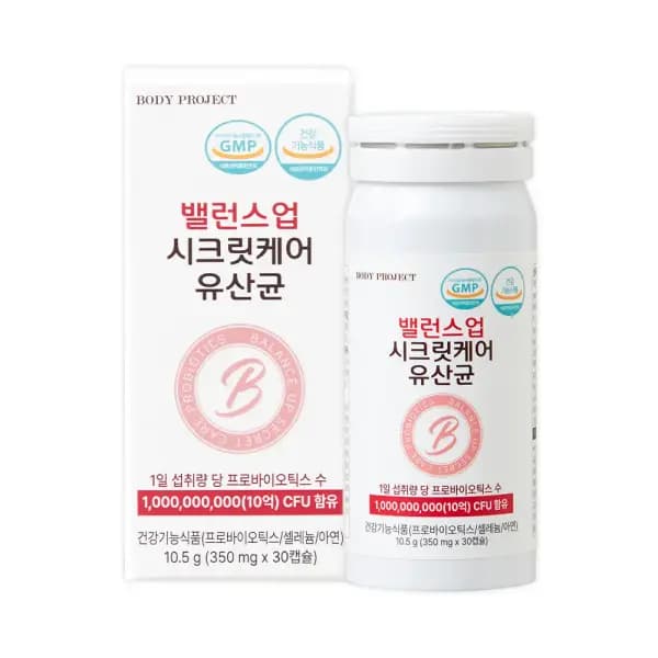 바디프로젝트 질 유산균 프로바이오틱스 1박스