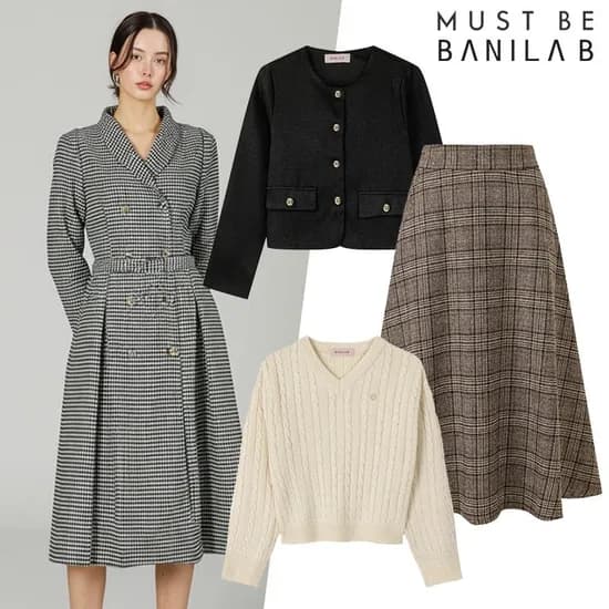 여성 옆셔링 니트