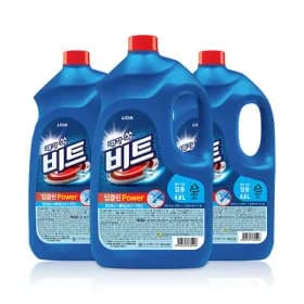 비트 딥클린파워 액체세탁세제 일반 드럼 겸용 4L 3개