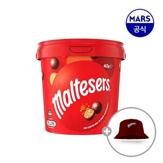 몰티져스 밀크 버켓 465g 모자 증정