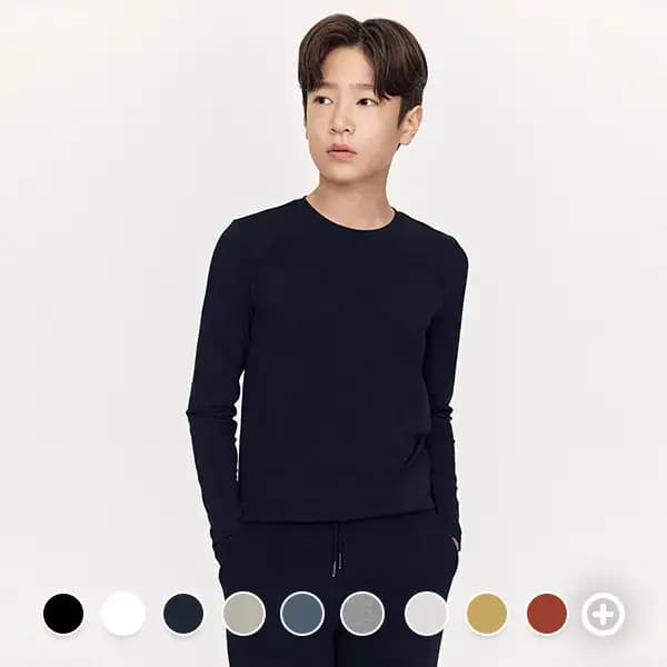 기본 무지 긴팔티