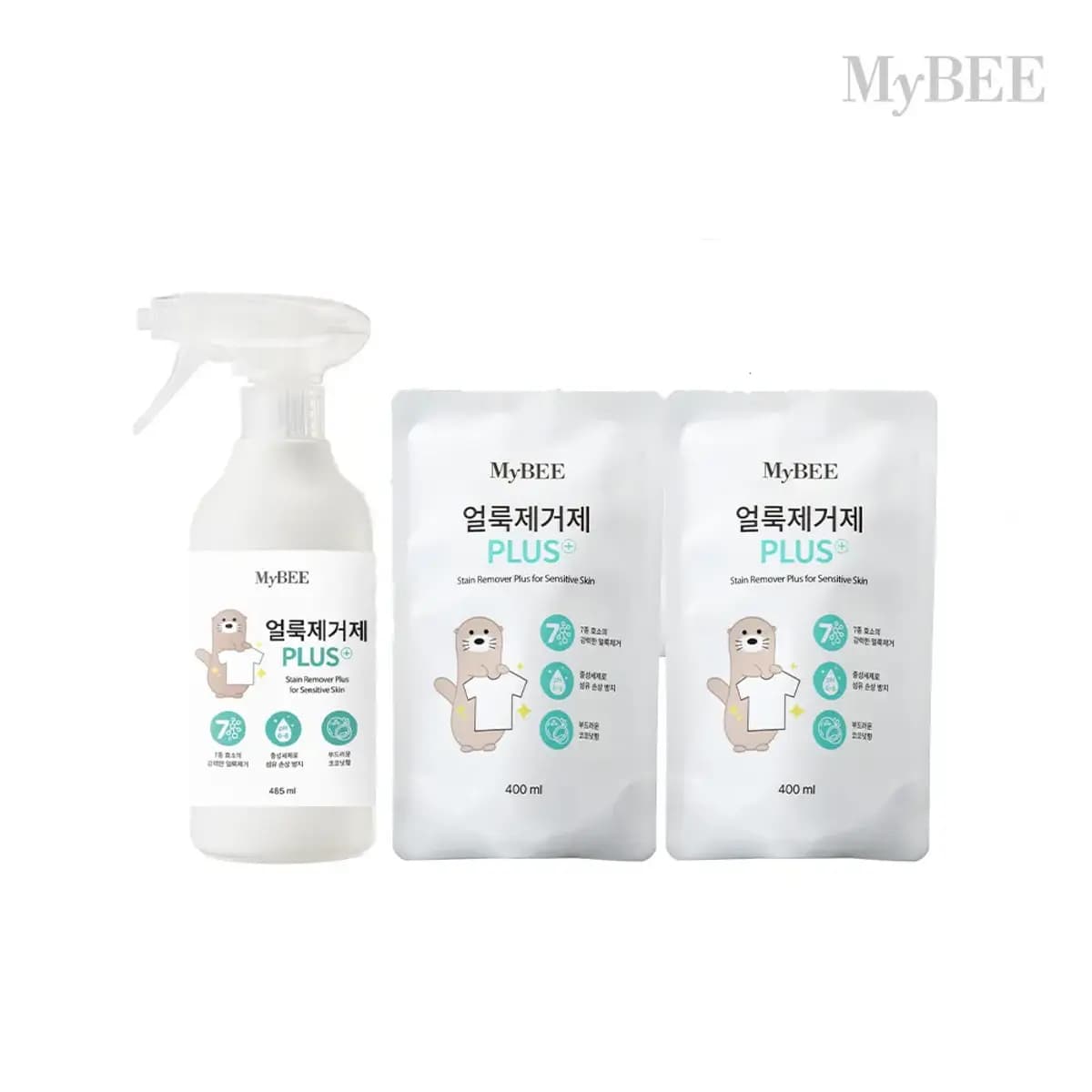 마이비 얼룩제거제 용기1개 리필2개