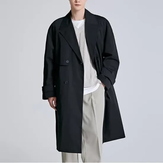 스파오 오버핏 트렌치코트 남자