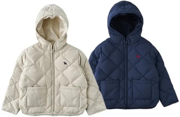 블루독 후드 경량 다운점퍼