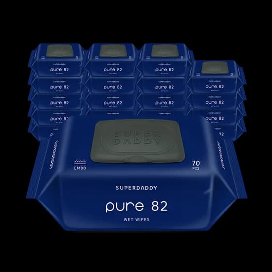 슈퍼대디 퓨어 82 캡형 70매 20팩 물티슈