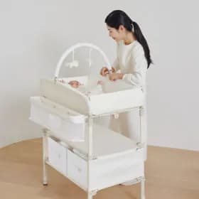 두리 트롤리 기저귀 갈이대 모빌세트 수납함 2개