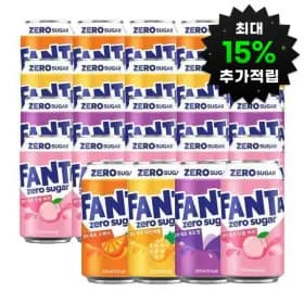 환타 제로 오렌지 파인 포도 피치 350ml 4종 6입